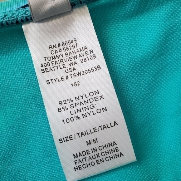 Tommy Bahama Winding Wave Side Twist Bikini Bottom in Ming Jade NWT M - Picture 4 of 5